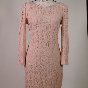 Gianni Bini Blush Lace Dress